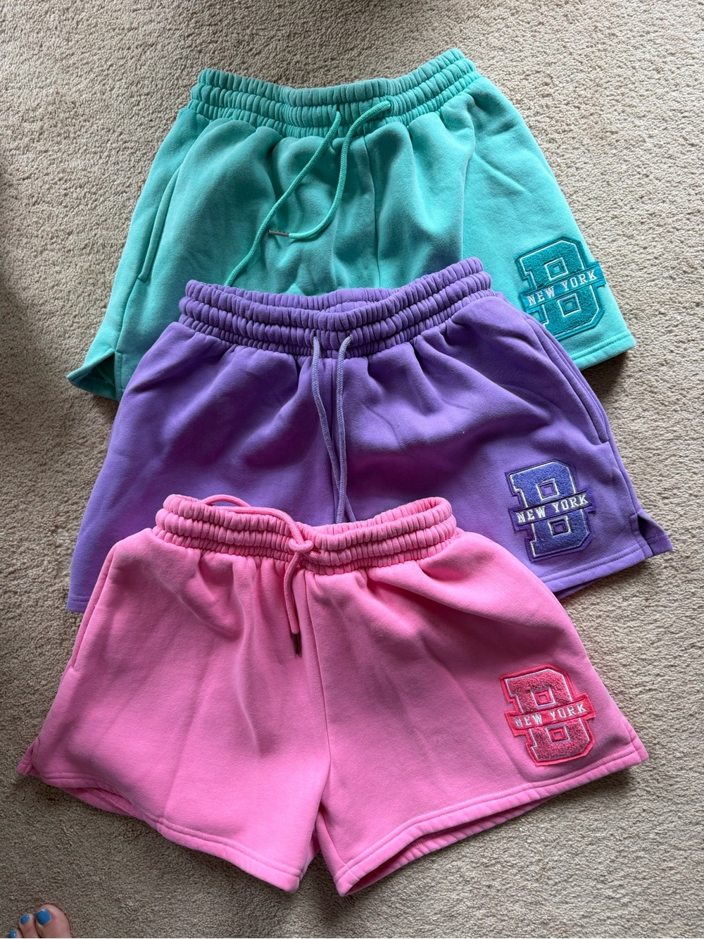 NWOT Varsity Shorts in Mint Ting A Ling - Leveled Up Buffalo - Size Medium